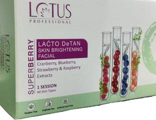Lotus Professional Superberry Lacto Detan Skin Brightening Facial Kit 50g