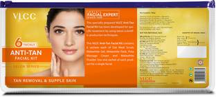 VLCC Salon Series Anti Tan Facial Kit - 6 Facials Remove Sun Tan & Dark Spots