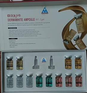 R A Products BB Glow kit Dermawhite Ampoule Starter Kit Serum