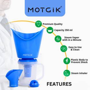MOTGIK Steam Vaporizer, Nozzle Inhaler, Facial Sauna, and Facial Steamer Machine Mini Facial Steamer