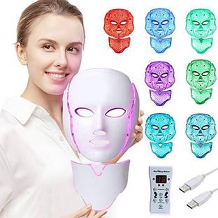 POWEREST COLORFUL LED MASK BEAUTY Professional Facial Steamer