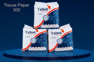 Tshot PRIME PACK Facial Tissue Paper Napkins For Face, Home, Daily Use 1 Ply(30x30 Cm)