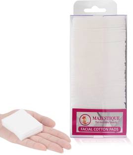 MAJESTIQUE 250-Count Facial Cotton Pads Soft and Makeup Remover Wipes for Facial Cleansing