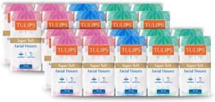 Tulips Super Soft 2Ply Pocket/Hankey Tissue Paper 2Ply x 10 Pulls/ 200 Sheets