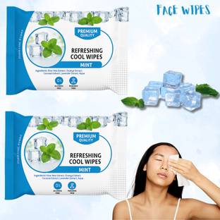 ShakalyaVeda Daily Use Wet Wipes for Face | Natural Extract Refreshing Wipes – 50 Count