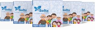 softx Party Pack Facial Tissue 1 Ply (60 Sheets Each Box) For Daily Use.