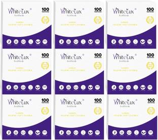 WhiteLux Soft Premium Quality Tissue Paper Napkin (Pack of 9)