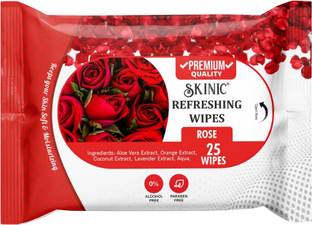 skinic Makeup Remover & Cleansing Rose Wet Wipes