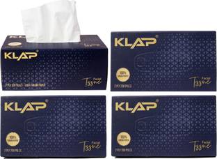 KLAP Facial Tissue Paper Box | 2 Ply-200 Pulls per box