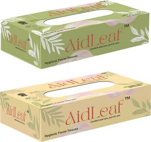 AidLeaf Premium Face Tissue (2 Ply, 100 Pulls) (2 Box) - OG