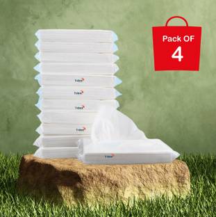 Tshot Facial Tissues, Car Tissue Refill 400 Pulls, 2 Ply Soft, 400 Sheets, Pack OF 4