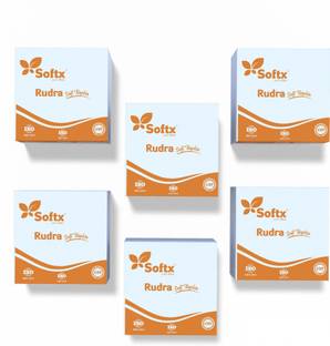 softx Rudra Napkin 50 Sheets Per Packet 1 Ply Tissue.