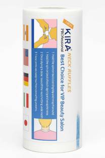 KIRA l Neck Ruffle Roll Paper Strip Tissue for Salon Barbers Accessories, White Barber Neck Strips v