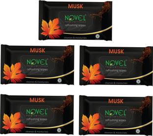 NOVEL Refreshing Wet Wipes(Musk Fragrance)