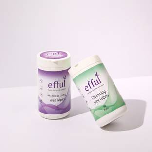 efful Daily Cleansing & Moisturizing Wet Wipes - 50 Pulls Combo Pack
