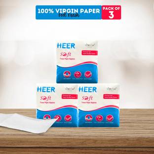 WhiteLux Heer Soft Premium OBA Free 100% Virgin Tissue Paper (Pack Of 3)