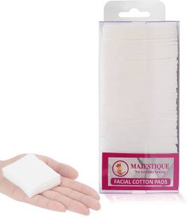 MAJESTIQUE 250-Count Facial Cotton Pads Soft and Makeup Remover Wipes for Facial Cleansing