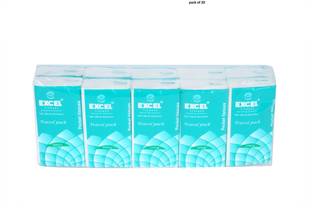 Excel POCKET TISSUE 15 PULLS -2 PLY SIZE-20x20cm