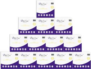 WhiteLux Premium Soft 100% Virgin Quality Tissue Paper Napkin (Pack of 13)