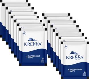 KRESSA Refreshing and Cleansing Wet Wipes | PH Balanced | Pack of 100