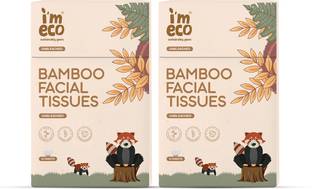 IMECO 100% organic 2-Ply Bamboo Pocket Facial Tissues 10 Pulls each