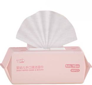 HEXONIQ Baby Water Based Wet Wipes, 80 Count, Unscented Ultra-Soft Face Wipes