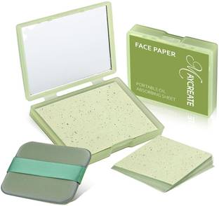 maycreate 100Pcs Face Blotting Paper for Oily Skin, Natural Linen Bloating Papers for Oily
