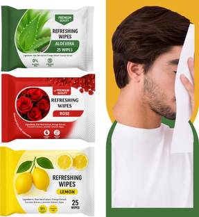 ShakalyaVeda Paraben-Free Wet Wipes for Face & Body | Skin-Friendly | Pack of 75