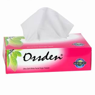 OSSDEN 2 ply facial tissue 100% virgin paper pack of 4