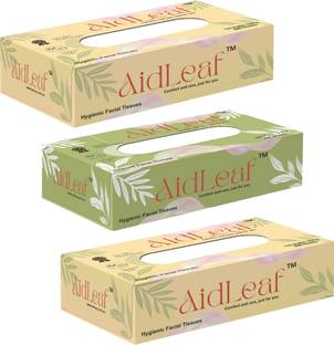 AidLeaf Premium Face Tissue (2 Ply, 100 Pulls) (3 Box)