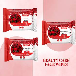 skinic Rose Extracts Face Wipes – Soft, Moisturizing & Refreshing