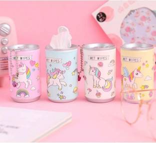 B inik Tin Shape Mini Portable Wet Wipes Tissue Can