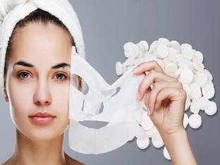 mapperz Compressed Facial Lotion Tissue Paper DIY Home Spa Coin Face Mask