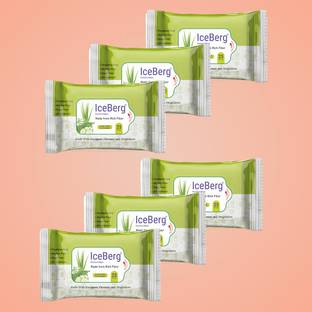 ICEBERG premium wipes Cleansing Face Wipes Aloe Vera Cucumber Pack Of 6 Total 150 Wipes