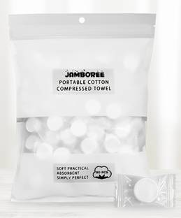JAMBOREE 80pcs Compressed Towel, Mini Disposable Cotton Towel, Multi-Purpose Wipes, for Home/Beauty Salon/Travel,tissue, tissue tablet