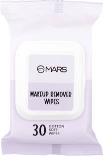 MARS Effortless Makeup Remover Soft Cotton Cleansing Wet Wipes With Green Tea Extract