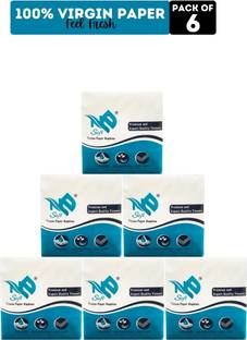 NE Soft 100% Virgin Tissue Paper Napkin (OBA Free) (Pack of 6)