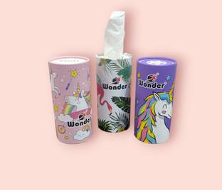 Wonder Round Box Car Tissue -2 Ply -Pack of 3