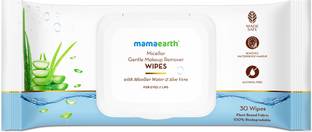 Mamaearth Micellar Gentle Makeup Remover Wipes - 30Nos | Gentle on Skin | Soothes Skin