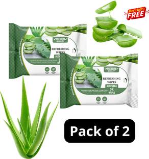 skinic aloe vera Face Cleansing Wipes Combo Pack – Daily Use for Oily Skin