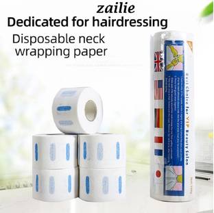 Zailie Neck Roll Strip Tissue for Salon Barbers Accessories, Barber Neck Strips 500