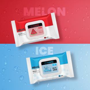 MARS Refreshing Wet Wipes for Face | Facial Cleansing | Refreshing & Skin Hydration