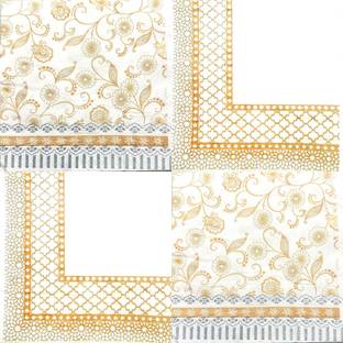 Nice touch Printed Paper Napkins (50 Pulls Per Pack, 33 X 33 cm) | Pack of 4