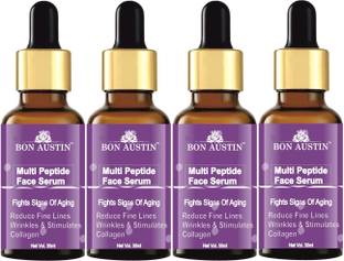 Bon Austin Multi Peptide Anti-Aging Face Serum For Collagen Boosting (30ml) Pack of 4