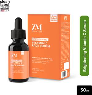 ZM Zayn & Myza Vitamin C Face Serum, Brighten Dull Skin, With Vitamin A & Kakadu
