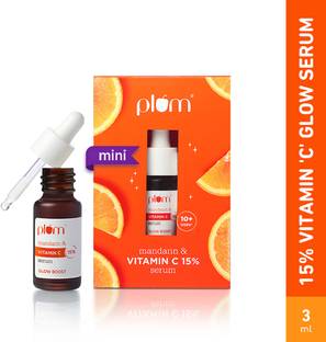 Plum 15% Vitamin C Face Serum | Boosts Glow | Fades Dark Spots | Dermat-Tested