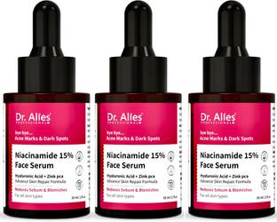Dr. Alies Professional 15% Niacinamide Face Serum for Acne Marks | Blemish-Free with Hyaluronic Acid