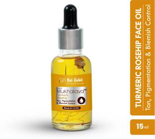 Nat Habit Turmeric Rosehip Mukhalaya Face Oil For Tan, Pigmentation & Blemish Control
