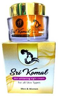 SRI KOMAL Skin Whitening Night Cream (Orange)