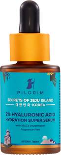 Pilgrim 2% Hyaluronic Acid Hydration Super Serum with Kiwi Extracts for Face Intense Hydration & Glowing Skin | 100% Safe on All Skin Types| Men & Women | Korean Skin Care | 30ml